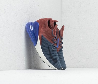 Nike Air Max 270 Flyknit Thunder Blue Gridiron Sneaker Schuhe AO1023-402