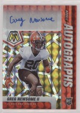 2021 Mosaic Rookie Choice Fusion Red & Yellow Prizm Greg Newsome II Auto 10qe