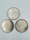 Morgan & Peace Silver Dollars 1885 O 1921 D 1923 S Circulated Lot of 3