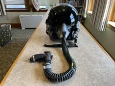 Gentex HGU-55/P Flight Helmet – Size Large – w/Large Oxygen Mask & Custom Finish