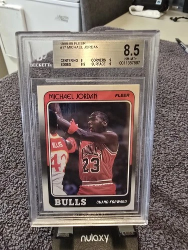 Fleer 1988-89 Michael Jordan #17 Chicago Bulls BGS 8.5 Graded Card
