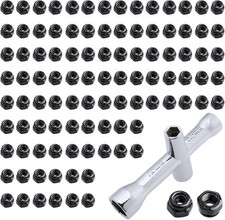 Hobbypark 100pcs Wheel M2.5 Lock Nuts with Wrench for 1/18 TRX4M...