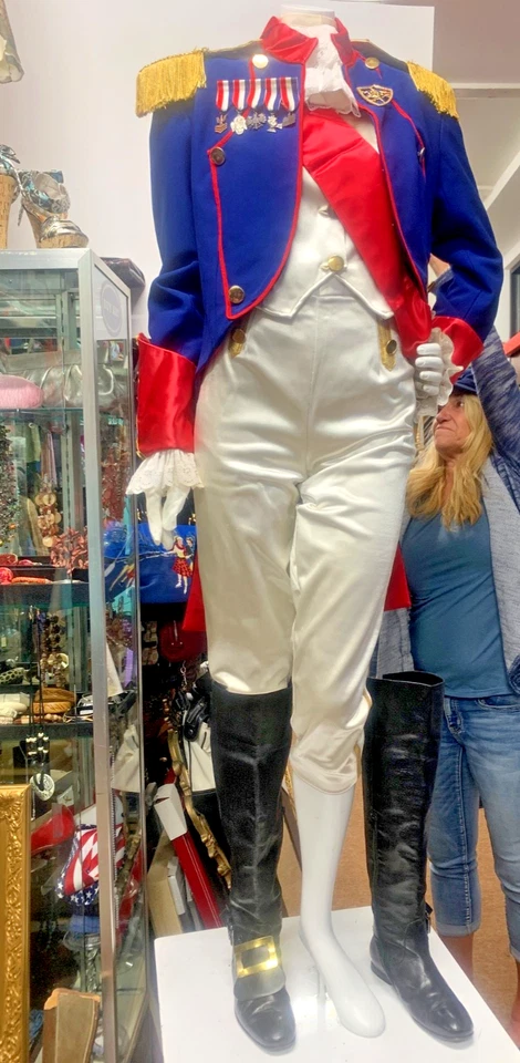 Uniforme de Oficial Naval Napoleónico - Chaqueta, Chaleco, Pantalones y Más Disfraz Militar Foto 4 de 4