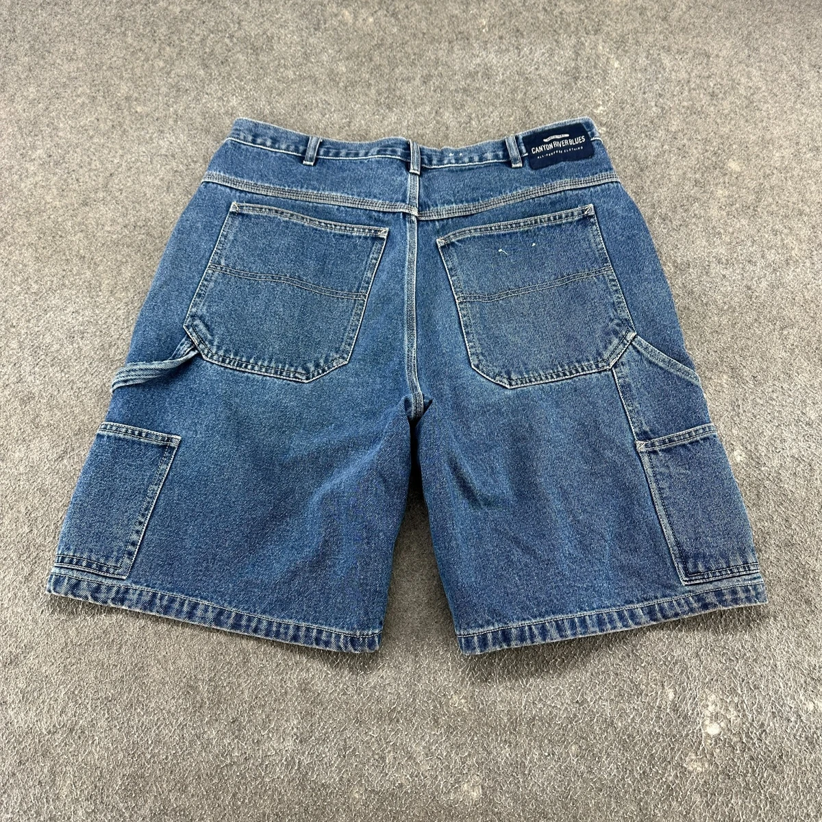 Short Fille Canyon River Blues – Taille L, 100% Coton, Bleu