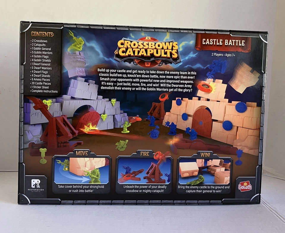 Crossbows & Catapults Castle Battle Game Goliath & Restoration Games Complete - Image 3 of 4