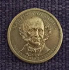 2008 D Martin Van Buren,  actual nice 1 dollar coin , free S/H