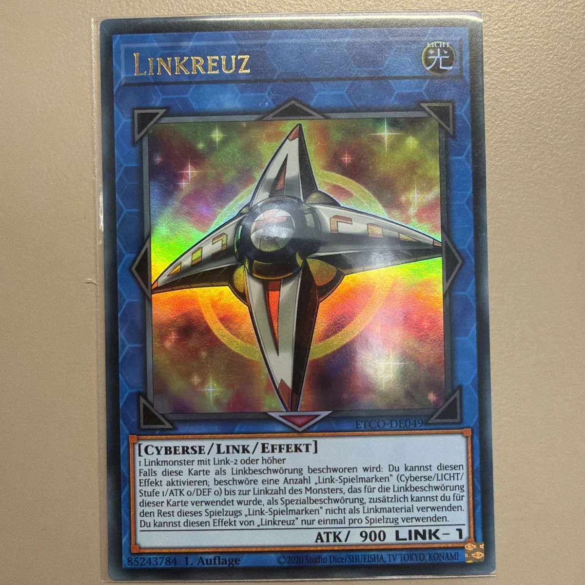 Yu-Gi-Oh! Carta Metallica TCG LDK2-DEJ41 Drago Rosso - Ultra Rare In Tedesco, Edizione Legendary Decks 2