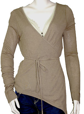 IKKS WOMEN cache coeur beige marron taille 40