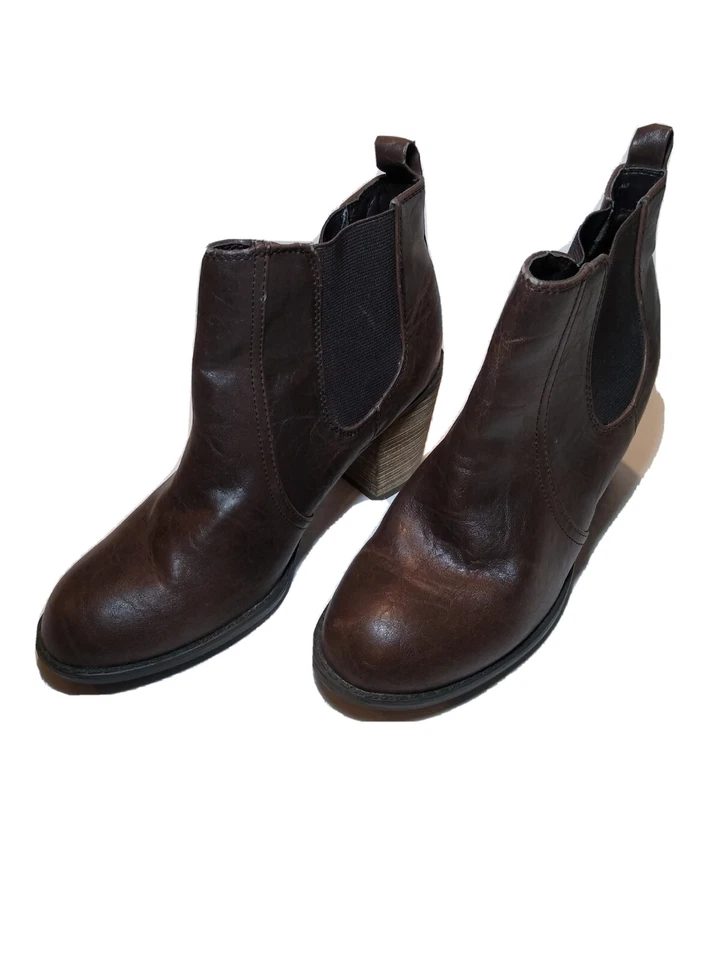 女士靴子女式短靴 Diba | 棕色 | 尺码 7 1/2 |二手|良好 C. — 第 2/4 张图片