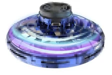 Flying Spinner Boomerang Magic Mini UFO Drone Flyorb Fidget Toys LED RGB Light