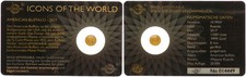 Ruanda 10 FRW Gold 2017 Icons of the World American Buffalo Prfr. 122627