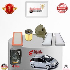 KIT TAGLIANDO FILTRI + OLIO CITROEN C4 PICASSO 1.6 HDi110 80KW 109CV DAL 2006 ->