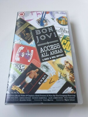 Bon Jovi Access All Areas A Rock & Roll Odyssey VHS Video Tape