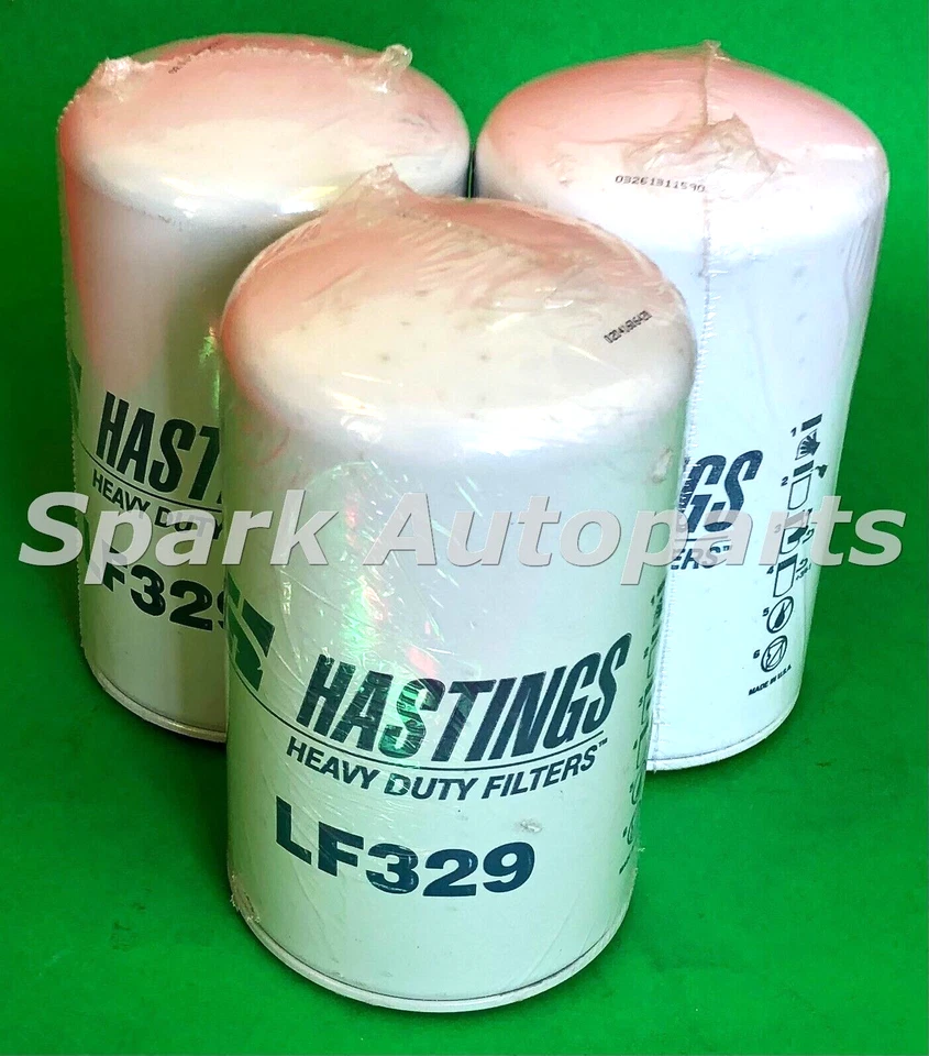 Lot of 3 Engine Oil Filter HASTINGS LF329 For INTERNATIONAL HARVESTER 3800, 2674 Foto 2 de 3
