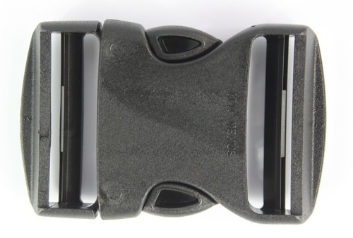 Double Side Release Buckles Black Plastic Clips Rucksacks Replacement All Sizes - Picture 3 of 11