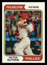 Dalton Guthrie RC 2023 Topps Heritage #305 Rookie Phillies Centered Mint