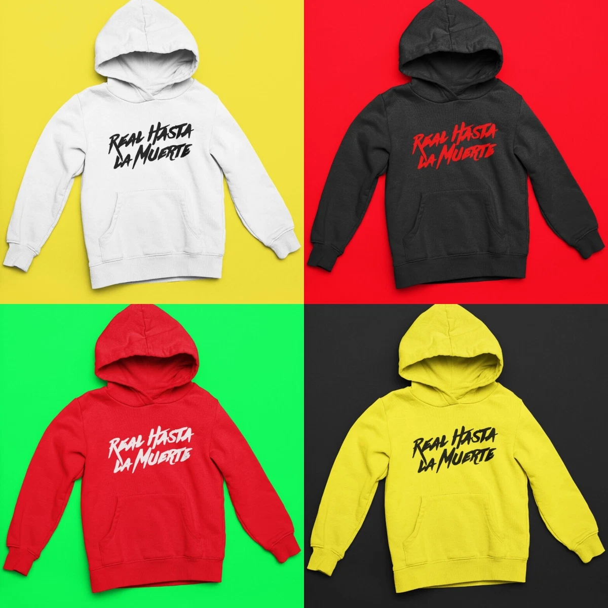 Anuel AA Real Hasta La Muerte Hoodie Urban Regueton Trap Unisex