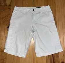 RALPH LAUREN BOYS WHITE RIPSTOP CARGO SHORTS SIZE 16 EXCELLENT COND LD4