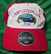 NEW BIOWORLD Camp Crystal Lake Friday 13th Jason Adjustable 1935 Strapback Hat