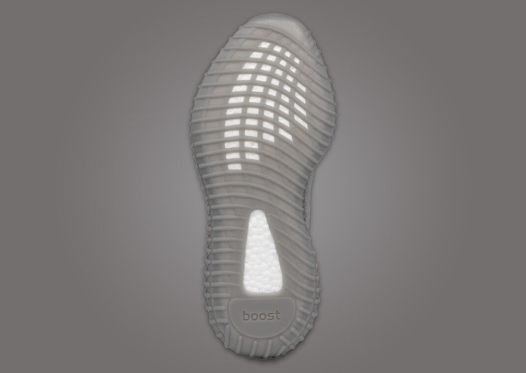 Adidas US 13.5 Men's  Steel Grey Boost Knit Streetwear Yeezy 350 V2   IF3219 New thumbnail 15