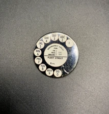 Rotary Phone Dial Badge a miniature pin pin back novelty vintage Brooch Backpack