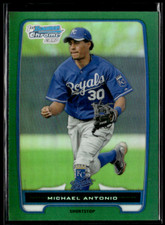 2012 Bowman Chrome Green Refractor - Prospects Base #BCP188 Michael Antonio (RC)