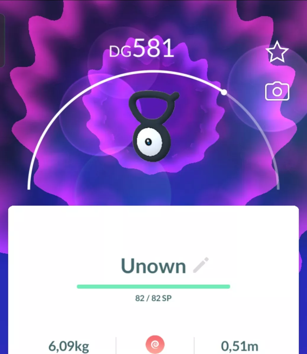 Pokemon Unown Symbol x1 GO - Fast And Safe - Chance of Lucky !!