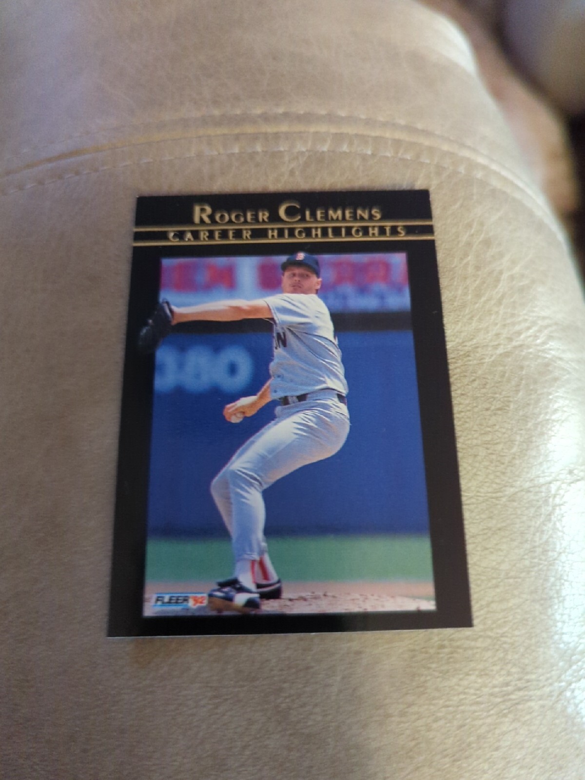 1992 Fleer Roger Clemens Career Hilights Roger Clemens Boston Red Sox #10