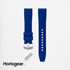 BLUE Rubber Watch Strap Band for Omega Swatch Speedmaster MoonSwatch Moonwatch