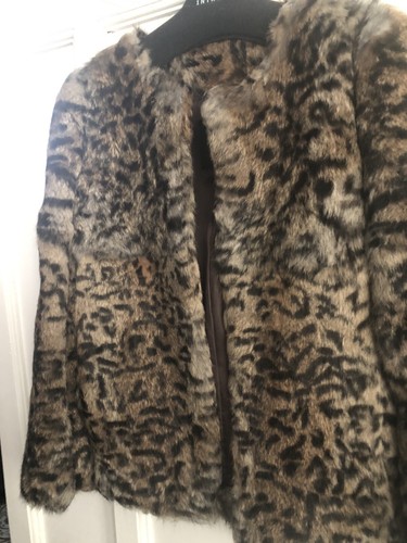 Sfera Chaqueta Pelo Conejo Animal Print | eBay