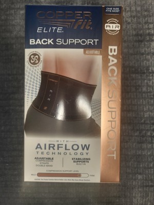 Supporto Schiena Rame Tutore Schiena Elite Copper Fit Con Flusso Aria - Taglia Unica (Vita 30-50), Supporto Lombare, Nero Beta Alp Supporto Schiena Rame Tutore Schiena Elite Copper Fit Con Flusso Aria - Taglia Unica (Vita 30-50), Supporto Lombare, Nero Beta Alp