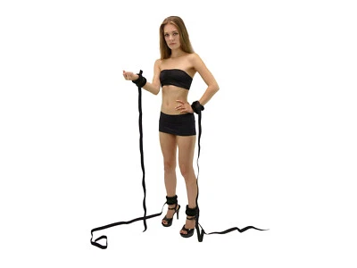 EDD LOVE-TOYS® Bondage Bettfessel Set plüsch Handfesseln + Fußfesseln Fesselset Fesseln Nr. 906