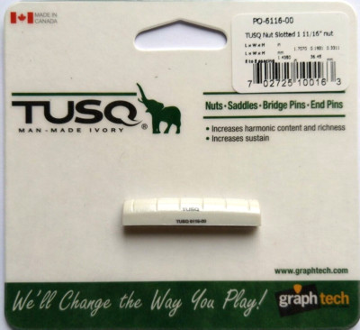 Graph Tech Tusq Nut PQ-6116-00 Sattel, weiß