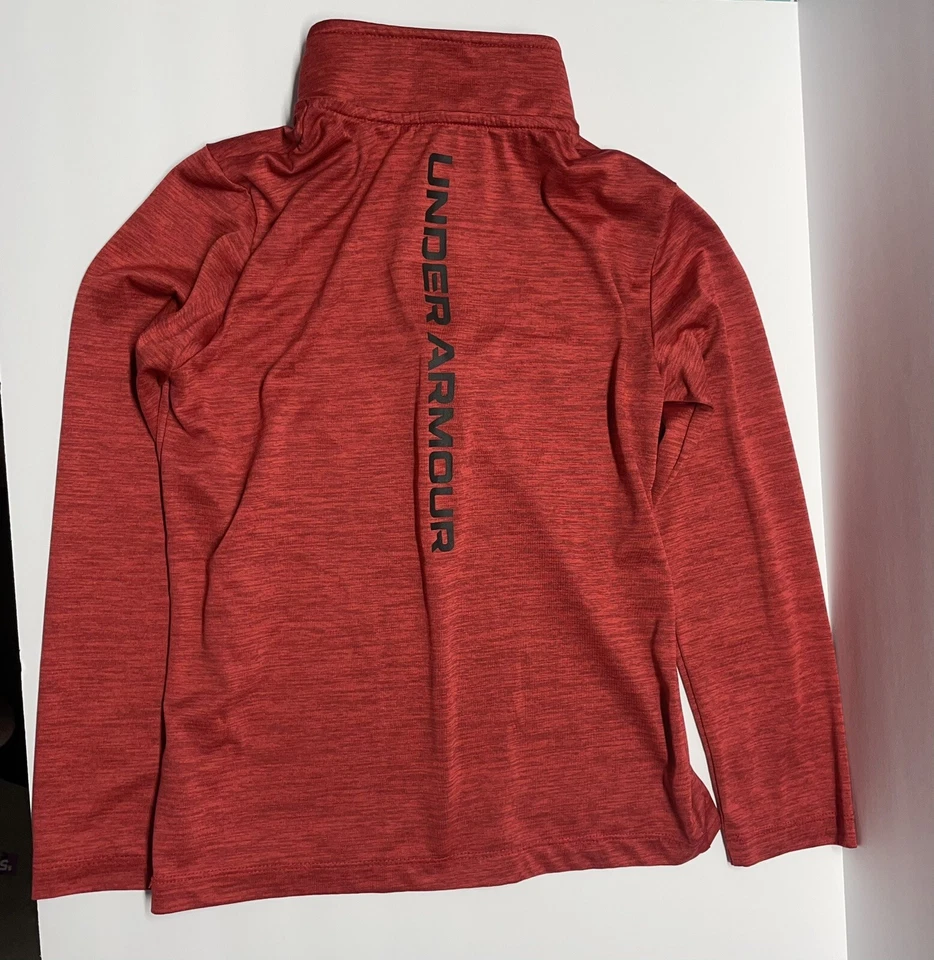 Camisa Under Armour Active Manga Larga Niños 7 1/4 Cremallera Cuello Alto Suelta Foto 4 de 4