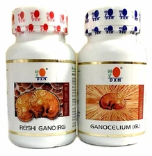 DXN Reishi Ganoderma & Ganocelium Caps - Fruit & Root - RG & GL (90 + 90 Caps) l