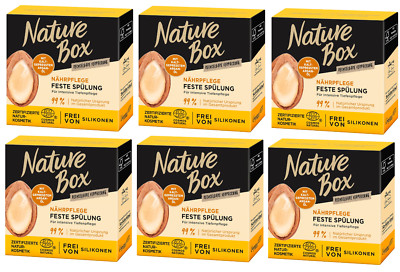 6x Nature Box Spülung Nährpflege fester Conditioner mit Argan-Öl Tiefenpflege
