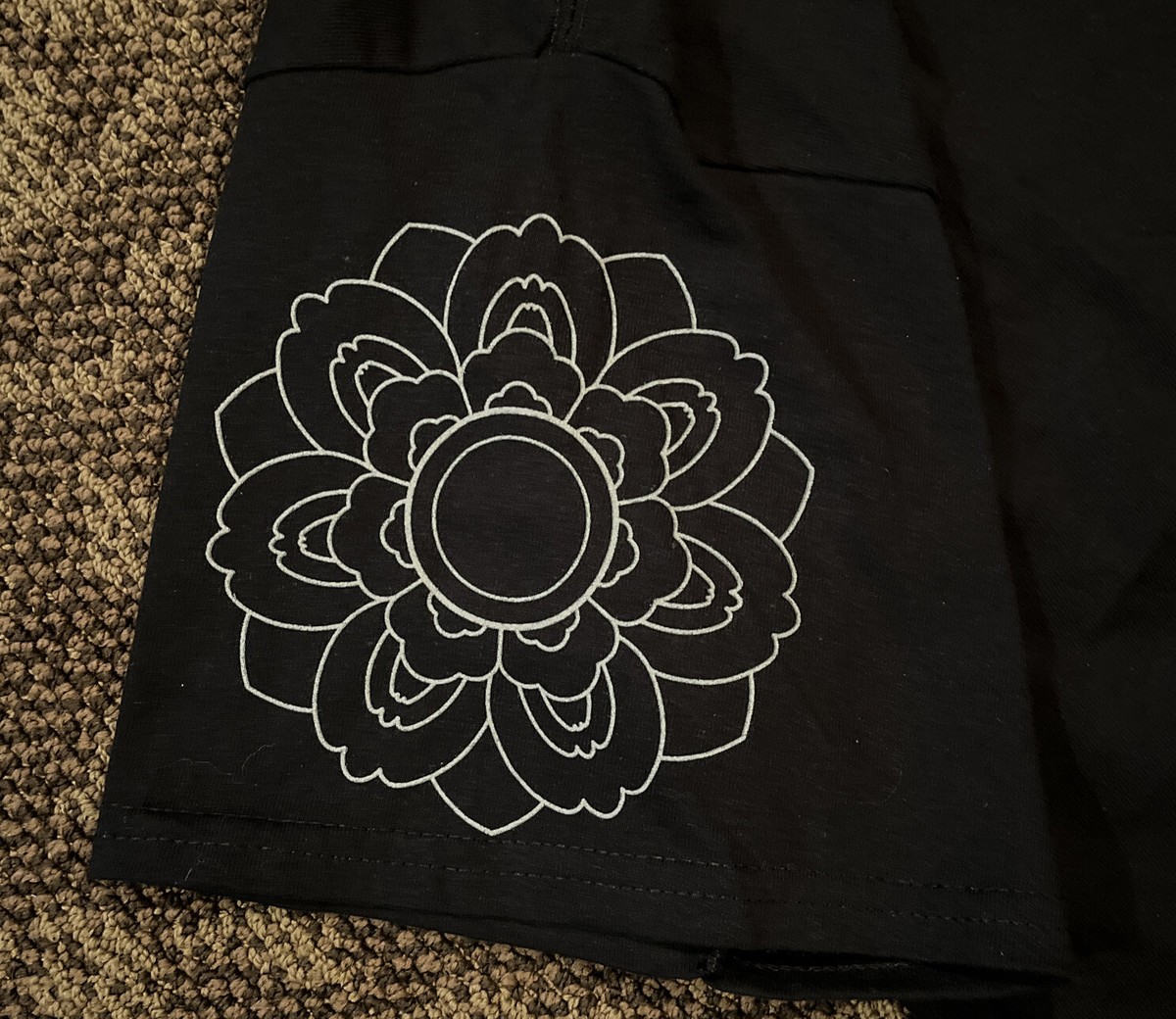 Suga Agust D D-Day Tour Only Patterned T-Shirt Lotus Flower
