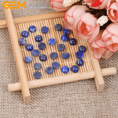 5Pcs Blue Lapis Lazuli CAB Cabochon Beads For Jewelry Ring Pendant Making - Picture 25 of 38