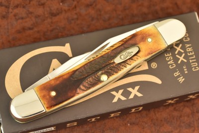 CASE XX USA TOASTED BONESTAG BONE STAG PREMIUM MUSKRAT KNIFE 2025 SS NICE (22051