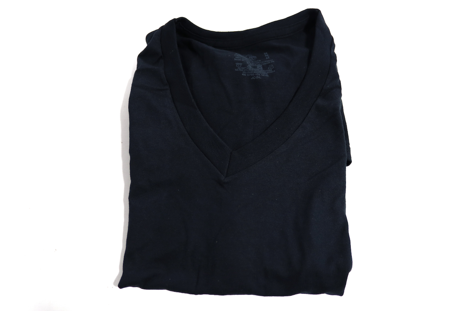 Fruit of the Loom Men s Black and Gray VNeck Undershirts 6 Pack Sizes