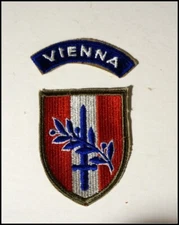 Military Patch US Army Austrian Occupation with Vienna Tab New Old Stock #T1983