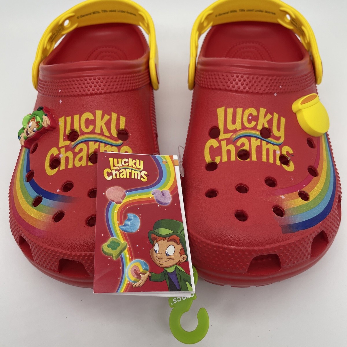 Lucky Charm Crocs Size 6 M $100. Can negotiate on price. ??NEW Classic Lucky Charms Crocs Limited-Edition Size 6  main image 4