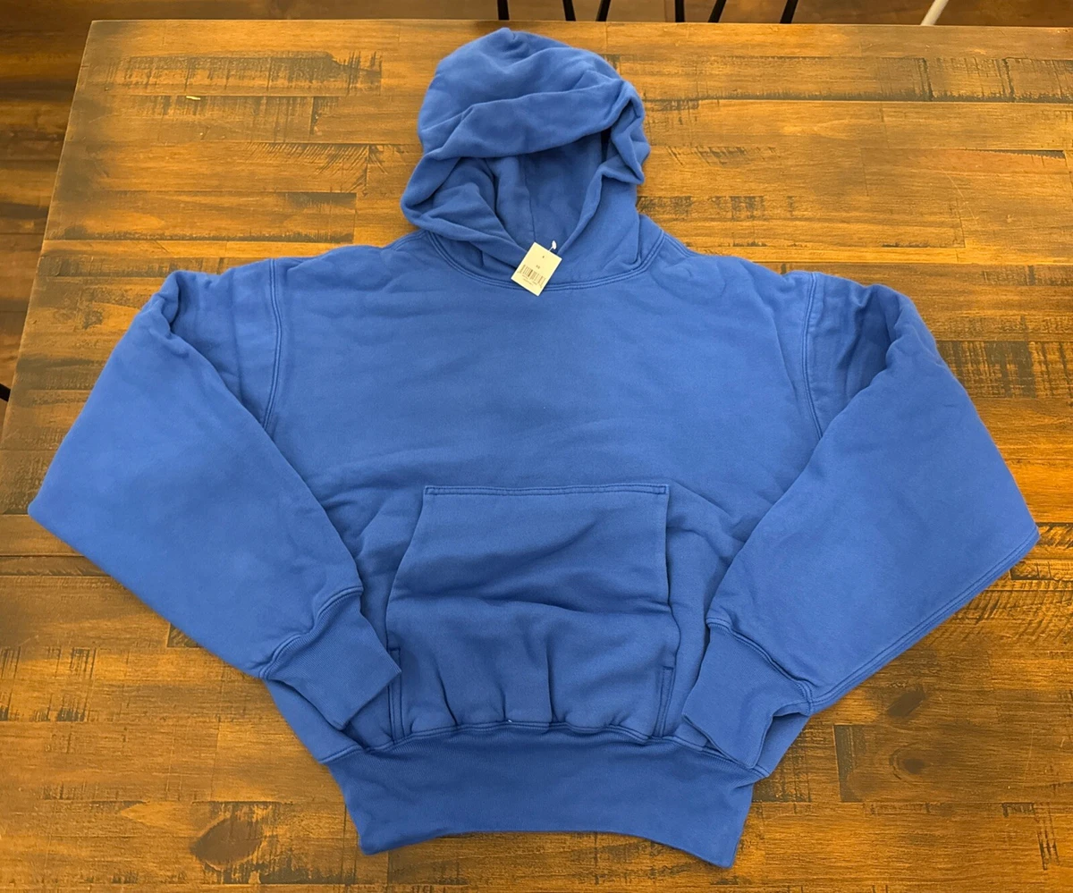 Yeezy Gap YZY Double Layered Hoodie Sweatshirt Mens Size XS Blue