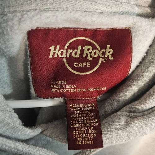 Y2K Paris Hard Rock Cafe Hoodie Adult XL Long Sleeve Mens Pullover - Picture 5 of 5
