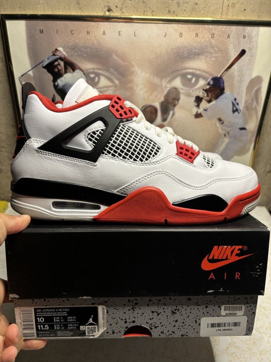 シューズ(男性用) Nike Air Jordan 4 Retro OG fire red us10 Air Jordan 4 Retro 