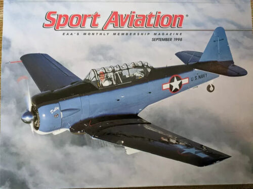 SPORT AVIATION MAGAZINE SEPTEMBER 1988, PBY CATALINA, SNJ, EAA, ART, PIPER - Afbeelding 1 van 16