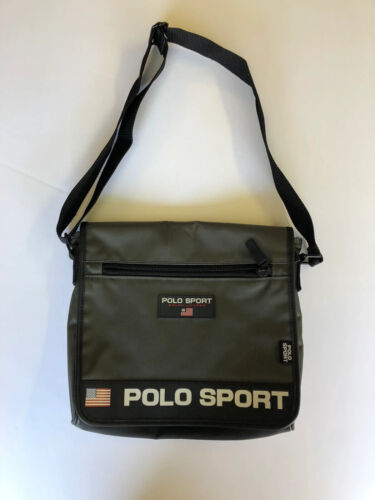 Vintage Polo Sport Messenger Shoulder Bag