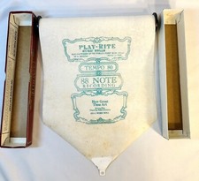 Antique Player Piano Word Roll Hymn How Great Thou Art Play-Rite 620-A Music