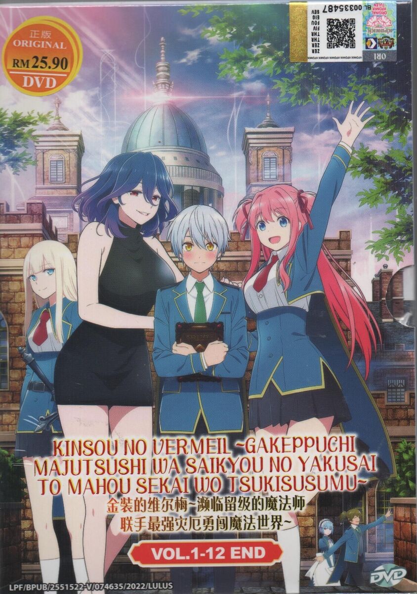 English dubbed of Kinsou No Vermeil:Gakeppuchi Majutsushi (1-12End) Anime  DVD