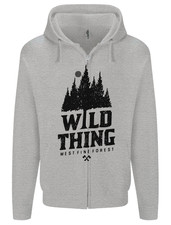 Hiking Wild Thing Camping Rambling Outdoors Mens Zip Up Hoodie